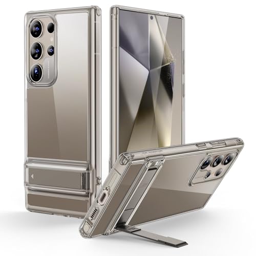 ESR für Samsung Galaxy S24 Ultra Hülle, Ständer S24 Ultra Cover mit 3 Standmodi, Militärnorm Sturzschutz, stoßfeste, dünne Handyhülle mit patentiertem Kickstand, Boost Serie, Klares Grau ESR für Samsung Galaxy S24 Ultra Hülle, Ständer S24 Ultra Cover mit 3 Standmodi, Militärnorm Sturzschutz, stoßfeste, dünne Handyhülle mit patentiertem Kickstand, Boost Serie, Klares Grau von ESR