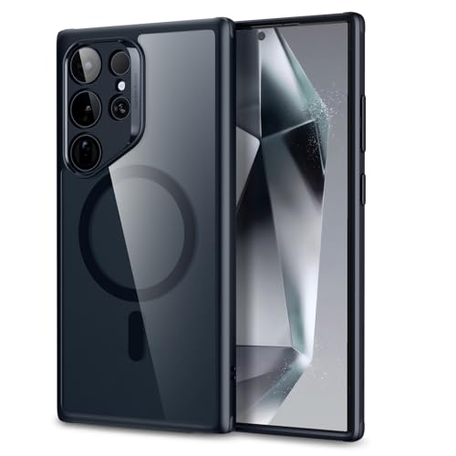 ESR für Samsung S24 Ultra Hülle, kompatibel mit MagSafe, magnetische Hülle für Samsung Galaxy S24 Ultra, Militärnorm Schutz, vergilbungsbeständig, Classic Serie, Klares Schwarz ESR für Samsung S24 Ultra Hülle, kompatibel mit MagSafe, magnetische Hülle für Samsung Galaxy S24 Ultra, Militärnorm Schutz, vergilbungsbeständig, Classic Serie, Klares Schwarz von ESR