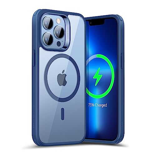 ESR für iPhone 13 Pro Max Hülle, kompatibel mit MagSafe, stoßfester Militärnorm Schutz, vergilbungsbeständig, magnetische Handyhülle für iPhone 13 Pro Max, Classic Series, Klares Blau von ESR