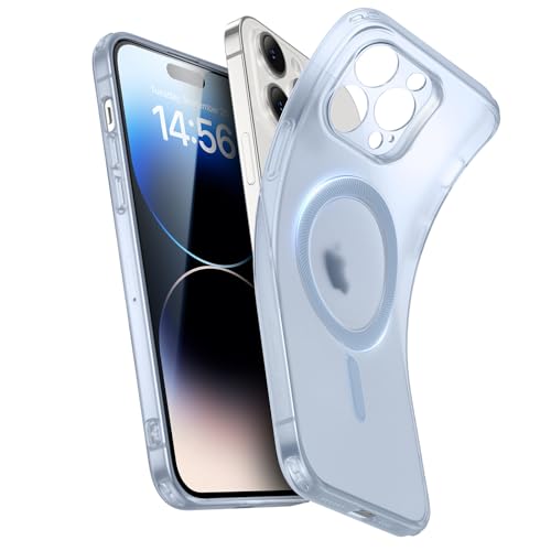 ESR für iPhone 14 Pro Hülle, klares Silikon Case mit MagSafe, stoßfeste dünne Abdeckung, vergilbungsbeständige dünne transparente TPU-Handyhülle, Zero Serie, Dunkelblau ESR für iPhone 14 Pro Hülle, klares Silikon Case mit MagSafe, stoßfeste dünne Abdeckung, vergilbungsbeständige dünne transparente TPU-Handyhülle, Zero Serie, Dunkelblau von ESR