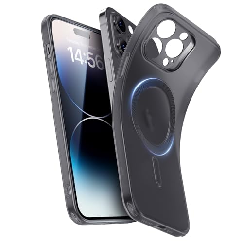 ESR für iPhone 14 Pro Hülle, klares Silikon Case mit MagSafe, stoßfeste dünne Abdeckung, vergilbungsbeständige dünne transparente TPU-Handyhülle, Zero Serie, Schwarz ESR für iPhone 14 Pro Hülle, klares Silikon Case mit MagSafe, stoßfeste dünne Abdeckung, vergilbungsbeständige dünne transparente TPU-Handyhülle, Zero Serie, Schwarz von ESR