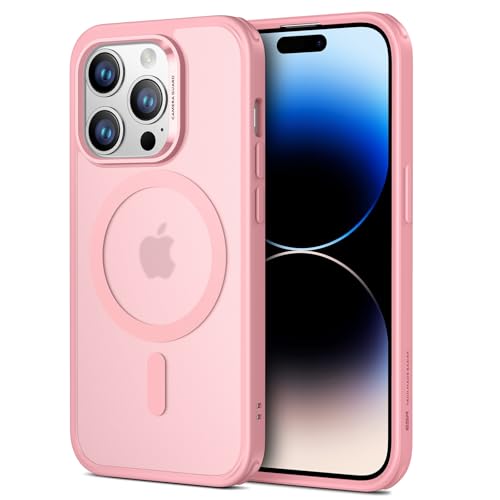 ESR für iPhone 14 Pro Hülle, kompatibel mit MagSafe, Classic Hybrid Magnet Hülle mit HaloLock,Militärnorm Sturzschutz Case, Kratzfeste Rückseite handyhülle, Rosa ESR für iPhone 14 Pro Hülle, kompatibel mit MagSafe, Classic Hybrid Magnet Hülle mit HaloLock,Militärnorm Sturzschutz Case, Kratzfeste Rückseite handyhülle, Rosa von ESR