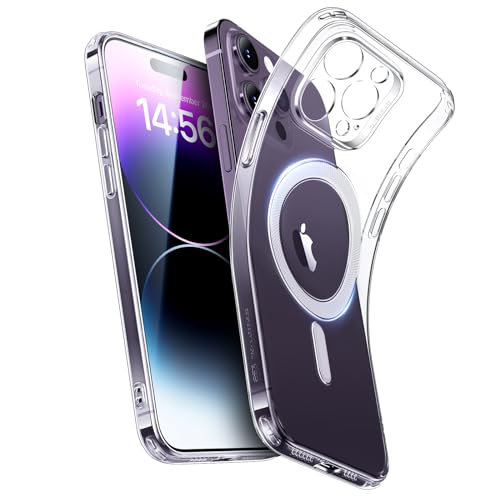 ESR für iPhone 14 Pro Max Hülle, klares Silikon Case mit MagSafe, stoßfeste dünne Abdeckung, vergilbungsbeständige dünne transparente TPU-Handyhülle, Zero Serie, Klar ESR für iPhone 14 Pro Max Hülle, klares Silikon Case mit MagSafe, stoßfeste dünne Abdeckung, vergilbungsbeständige dünne transparente TPU-Handyhülle, Zero Serie, Klar von ESR