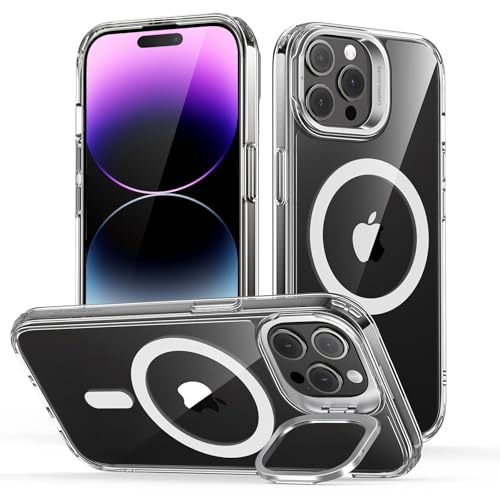 ESR für iPhone 14 Pro Max Hülle, kompatibel mit MagSafe, Classic Ständer Hülle mit HaloLock, Militärnorm Schutz Case, integrierter Kamera Ringständer Handyhülle, Kratzfeste Rückseite, Klar ESR für iPhone 14 Pro Max Hülle, kompatibel mit MagSafe, Classic Ständer Hülle mit HaloLock, Militärnorm Schutz Case, integrierter Kamera Ringständer Handyhülle, Kratzfeste Rückseite, Klar von ESR