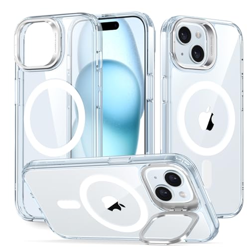 ESR für iPhone 15 Hülle, kompatibel mit MagSafe, Militärnorm Schutz Case, integrierter Versteck Ständer Handyhülle, Kratzfeste Rückseite, Classic-Serie, Blau ESR für iPhone 15 Hülle, kompatibel mit MagSafe, Militärnorm Schutz Case, integrierter Versteck Ständer Handyhülle, Kratzfeste Rückseite, Classic-Serie, Blau von ESR