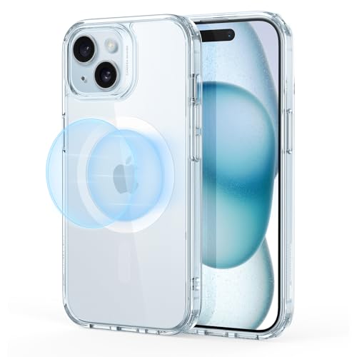 ESR für iPhone 15 Plus Hülle, kompatibel mit MagSafe, Militärnorm Schutz, vergilbungsbeständig, Kratzfeste Rückseite, magnetisches HandyHülle Case für iPhone 15 Plus, Classic Series, Blau ESR für iPhone 15 Plus Hülle, kompatibel mit MagSafe, Militärnorm Schutz, vergilbungsbeständig, Kratzfeste Rückseite, magnetisches HandyHülle Case für iPhone 15 Plus, Classic Series, Blau von ESR