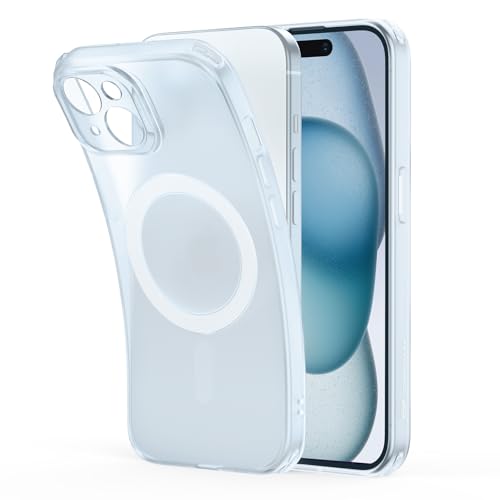 ESR für iPhone 15 Plus Hülle, klares Silikon Case mit MagSafe, stoßfeste dünne Abdeckung, vergilbungsbeständige dünne transparente TPU-Handyhülle, Zero Serie, Hellblau ESR für iPhone 15 Plus Hülle, klares Silikon Case mit MagSafe, stoßfeste dünne Abdeckung, vergilbungsbeständige dünne transparente TPU-Handyhülle, Zero Serie, Hellblau von ESR