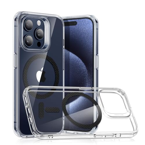 ESR für iPhone 15 Pro Max Hülle, kompatibel mit MagSafe, Militärnorm Schutz, vergilbungsbeständig, Kratzfeste Rückseite, Kohlefaser-magnetisches HandyHülle für iPhone 15 Pro Max, Graphite ESR für iPhone 15 Pro Max Hülle, kompatibel mit MagSafe, Militärnorm Schutz, vergilbungsbeständig, Kratzfeste Rückseite, Kohlefaser-magnetisches HandyHülle für iPhone 15 Pro Max, Graphite von ESR