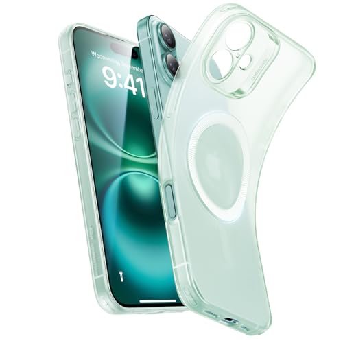 ESR für iPhone 16 Hülle, kompatibel mit MagSafe, Kameraschutz, stoßfeste dünne Hülle, widersteht Vergilbung und Kratzern, magnetische Handyhülle für iPhone 16, Zero Serie, Grün ESR für iPhone 16 Hülle, kompatibel mit MagSafe, Kameraschutz, stoßfeste dünne Hülle, widersteht Vergilbung und Kratzern, magnetische Handyhülle für iPhone 16, Zero Serie, Grün von ESR