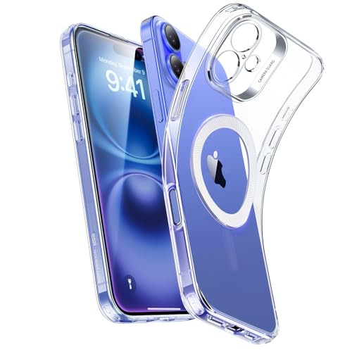 ESR für iPhone 16 Plus Hülle, kompatibel mit MagSafe, Kameraschutz, stoßfeste dünne Hülle, widersteht Vergilbung und Kratzern, magnetische Handyhülle für iPhone 16 Plus, Klar ESR für iPhone 16 Plus Hülle, kompatibel mit MagSafe, Kameraschutz, stoßfeste dünne Hülle, widersteht Vergilbung und Kratzern, magnetische Handyhülle für iPhone 16 Plus, Klar von ESR