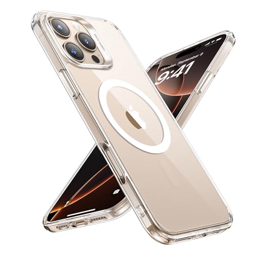 ESR für iPhone 16 Pro Hülle (4 in 1) Set, Transparente Matte Hülle mit Displayschutzfolie, Kompatibel mit MagSafe, Militärnorm Schutz, Classic Serie,Mattiertes Klar von ESR