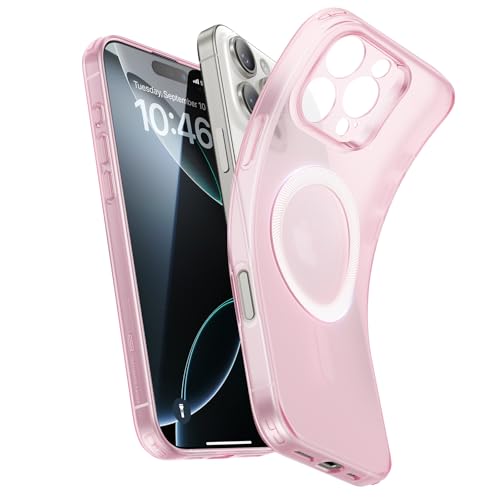 ESR für iPhone 16 Pro Max Hülle, kompatibel mit MagSafe, Kameraschutz, stoßfeste dünne Hülle, widersteht Vergilbung und Kratzern, magnetische Handyhülle für iPhone 16 Pro Max, Rosa ESR für iPhone 16 Pro Max Hülle, kompatibel mit MagSafe, Kameraschutz, stoßfeste dünne Hülle, widersteht Vergilbung und Kratzern, magnetische Handyhülle für iPhone 16 Pro Max, Rosa von ESR
