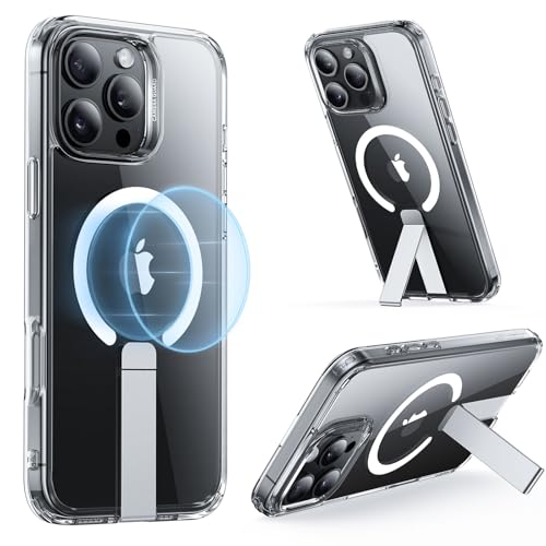 ESR für iPhone 16 Pro Max Hülle mit Ständer,Kompatibel mit MagSafe, Magnetisches Case für iPhone 16 Pro Max, Verstellbarer Ständer, Militärnorm Schutz, Stoßfeste Hülle,Klar ESR für iPhone 16 Pro Max Hülle mit Ständer,Kompatibel mit MagSafe, Magnetisches Case für iPhone 16 Pro Max, Verstellbarer Ständer, Militärnorm Schutz, Stoßfeste Hülle,Klar von ESR