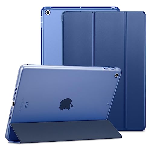 ESR leichte Trifold Hülle kompatibel mit iPad 9. Generation 2021, 8. Generation 2020, 7. Generation 2019, 10,2 Zoll mit Ständer und automatischem Ruhe/Wachmodus, Blau von ESR