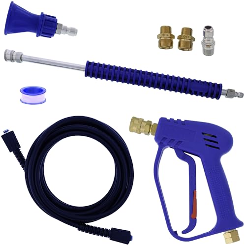 Essential Washer Hochdruckreiniger-Pistole und Schlauch-Set, kommt mit M22-Adaptern, 45,7 cm Hochdruckreiniger-Verlängerungsstab und Hochdruckreiniger-Düsenschutz Essential Washer Hochdruckreiniger-Pistole und Schlauch-Set, kommt mit M22-Adaptern, 45,7 cm Hochdruckreiniger-Verlängerungsstab und Hochdruckreiniger-Düsenschutz von ESSENTIAL WASHER