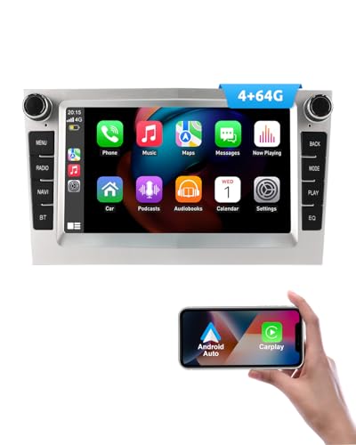 ESSGOO 4+64G Drahtloses Carplay und Android Auto Autoradio Für Vauxhall Opel Corsa C/D Zafira B Astra H Zafira b Meriva Vivaro Signum Combo mit 7 Zoll Touchscreen Bluetooth FM RDS GPS WiFi Silber ESSGOO 4+64G Drahtloses Carplay und Android Auto Autoradio Für Vauxhall Opel Corsa C/D Zafira B Astra H Zafira b Meriva Vivaro Signum Combo mit 7 Zoll Touchscreen Bluetooth FM RDS GPS WiFi Silber von ESSGOO