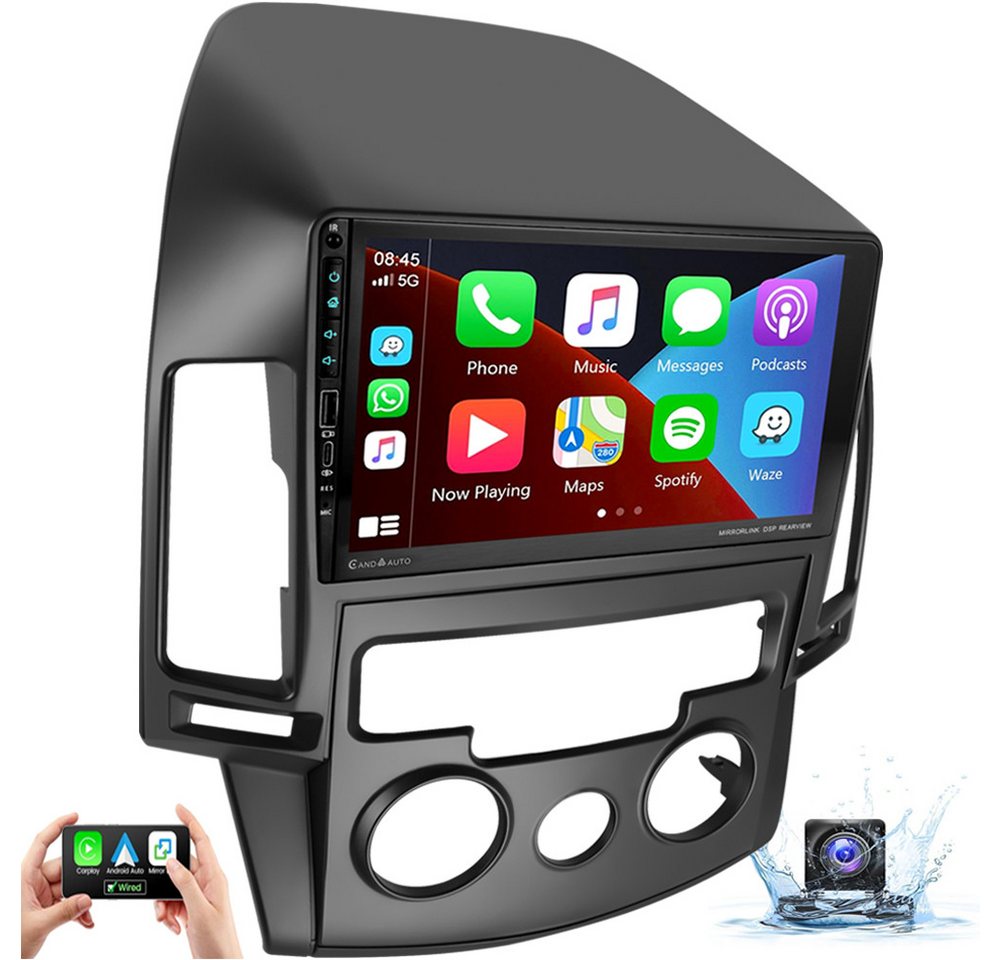 ESSGOO 9" Für Hyundai i30 MK1 FD 2006-11 64G Android 14 GPS Navi Carplay Autoradio (DAB+ (optional), 2+64GB(optional), AM, FM, RDS, Wireless Apple Carplay & Android Auto,2 DIN,WiFi) von ESSGOO