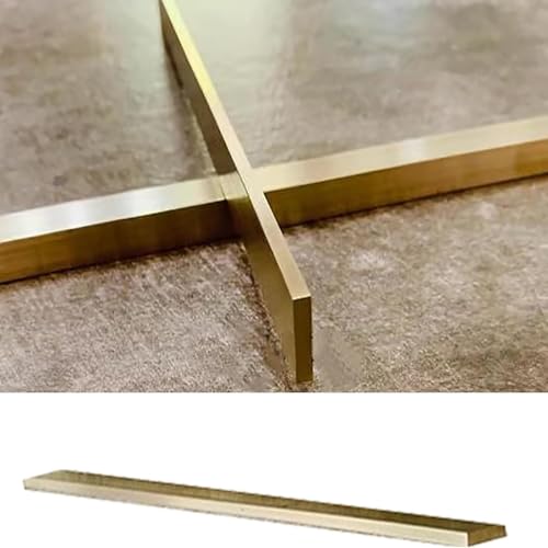Übergangsstreifen Gebürstetes Messing Boden Übergang Streifen für Vinyl-Bodenbelag, Massive Metall Bodenübergänge Gap Bar für Türöffnung, Hartholz & Türschwelle Rechteckiger Schwellenrandstreifen(1/8" Übergangsstreifen Gebürstetes Messing Boden Übergang Streifen für Vinyl-Bodenbelag, Massive Metall Bodenübergänge Gap Bar für Türöffnung, Hartholz & Türschwelle Rechteckiger Schwellenrandstreifen(1/8" von ESSLIVE