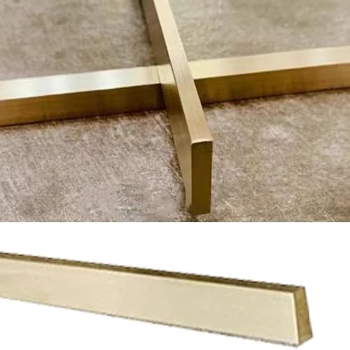 Übergangsstreifen Gebürstetes Messing Boden Übergang Streifen für Vinyl-Bodenbelag, Massive Metall Bodenübergänge Gap Bar für Türöffnung, Hartholz & Türschwelle Rechteckiger Schwellenrandstreifen(1/4" Übergangsstreifen Gebürstetes Messing Boden Übergang Streifen für Vinyl-Bodenbelag, Massive Metall Bodenübergänge Gap Bar für Türöffnung, Hartholz & Türschwelle Rechteckiger Schwellenrandstreifen(1/4" von ESSLIVE