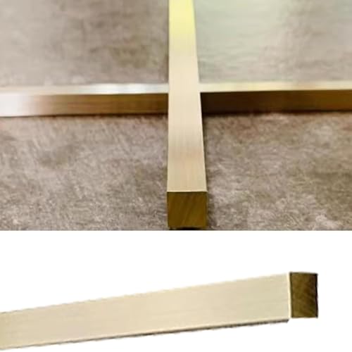 Übergangsstreifen Gebürstetes Messing Boden Übergang Streifen für Vinyl-Bodenbelag, Massive Metall Bodenübergänge Gap Bar für Türöffnung, Hartholz & Türschwelle Rechteckiger Schwellenrandstreifen(3/8" Übergangsstreifen Gebürstetes Messing Boden Übergang Streifen für Vinyl-Bodenbelag, Massive Metall Bodenübergänge Gap Bar für Türöffnung, Hartholz & Türschwelle Rechteckiger Schwellenrandstreifen(3/8" von ESSLIVE