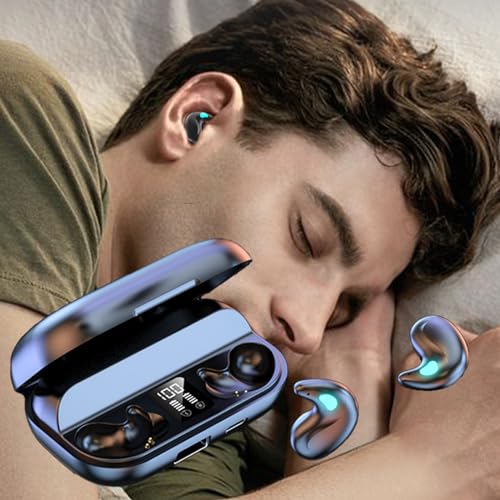 ESSONIO Schlafkopfhörer Kabellos Bluetooth mit Ladekoffer Schlafen Ohrstöpsel Noise Cancelling Kopfhoerer in Ear mit Mikrofon Geeignet für Seitenschläfer Schwarz ESSONIO Schlafkopfhörer Kabellos Bluetooth mit Ladekoffer Schlafen Ohrstöpsel Noise Cancelling Kopfhoerer in Ear mit Mikrofon Geeignet für Seitenschläfer Schwarz von ESSONIO
