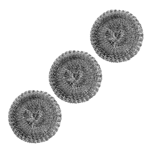 ESSPERTA Edelstahl-Wollschrubber, 3 Stahl-Schrubber für die Reinigung von Geschirr, Metallschrubber Topfschrubber können Eisentöpfe, Öfen, Grills, Waschbecken reinigen, 3 Stück ESSPERTA Edelstahl-Wollschrubber, 3 Stahl-Schrubber für die Reinigung von Geschirr, Metallschrubber Topfschrubber können Eisentöpfe, Öfen, Grills, Waschbecken reinigen, 3 Stück von ESSPERTA