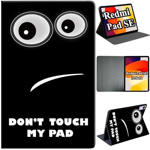 ESSTORE Hülle Kompatibel Xiaomi Redmi Pad SE 11 Zoll Tablet 2023 Multi-Winkel Ständer Soft TPU Protective PU Leder Slim Stoßfest Cover mit Auto Sleep/Wake, Don't Touch von ESSTORE