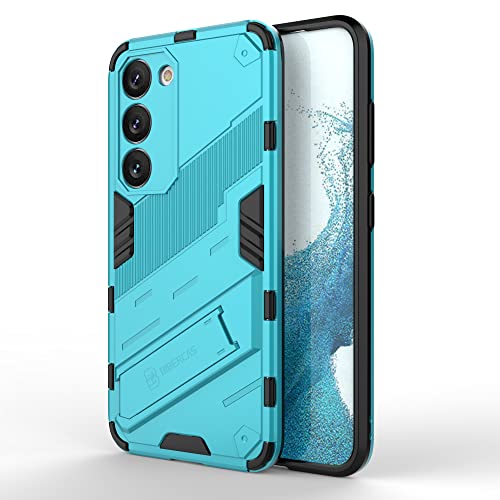 ESTH® Kompatibel mit Samsung Galaxy S23 5G Hülle mit Ständer Halter Schutzhülle Case [für Handyhalterung Auto Magnet] Militär Stoßfest Handyhülle, Blau von ESTH