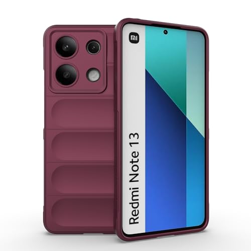 ESTH® Liquid Silicone Hülle für Xiaomi Redmi Note 13 4G mit Antibakteriellem Schutz und Kratzfestes weichem Mikrofaserfutter, Rundumschutz Stoßfeste Handyhülle Case, Dunkelviolett von ESTH