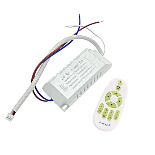 1 Stück LED-Treiber-Lichttransformator 20 W-80 W-120 W X2 210 mA mit 2,4 G RF-Fernbedienung for Ändern der Dimmung von Deckenleuchten DIY-Zubehör (Color : A-20-40x2W) von ESUVKENJK
