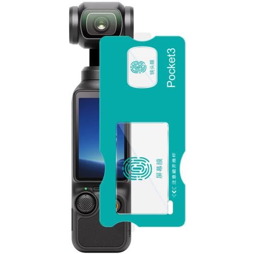 ESVDBPUV AYHCJB QZGXSY Hartglasfolie für D/J/I Osmo Action5 Pro mit Kameraobjektivfolie, selbstpositionierende Version (Farbe 3) von ESVDBPUV