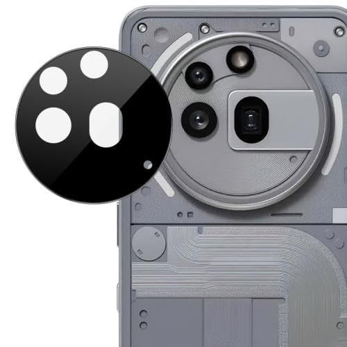 ESVDBPUV AYHCJB QZGXSY Rückkameraobjektiv-Glasfolie für Nothing Phone 3a Pro 5G, schwarze Version (Farbe 1) von ESVDBPUV