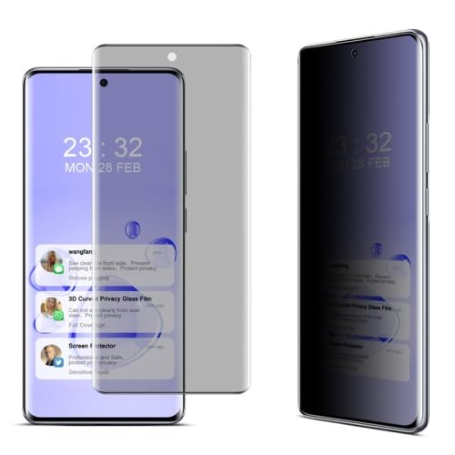 ESVDBPUV AYHCJB SJZTMSS Displayschutzfolie aus gehärtetem Glas für OP/PO Find X6 Pro 5G, keine Kantenversion, 3D, gebogener Sichtschutz, Vollbild, Farbe 4 von ESVDBPUV