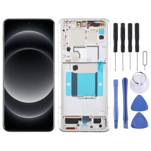 ESVDBPUV DSZQKS AMOLED-LCD-Bildschirm-Digitizer für Xiaomi14Ultra SMBJP (Silber) von ESVDBPUV