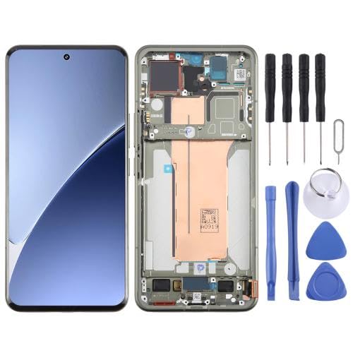ESVDBPUV DSZQKS AMOLED-LCD-Bildschirm-Digitizer für Xiaomi15Pro, vollständige Montage mit Rahmen, SMBJP (grün) von ESVDBPUV