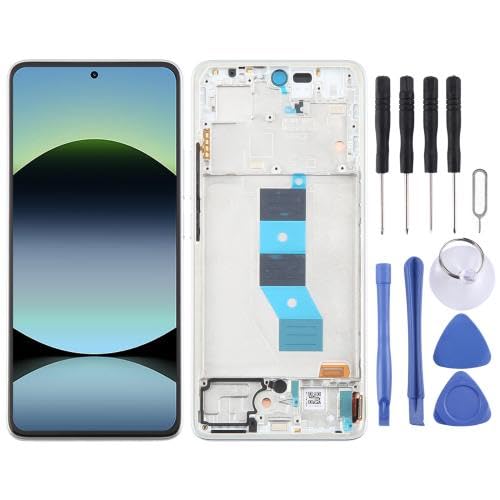 ESVDBPUV DSZQKS SMBJP AMOLED-LCD-Bildschirm-Digitizer für Red-mi Note14 4G, Komplettmontage, mit Rahmen, silberfarben ESVDBPUV DSZQKS SMBJP AMOLED-LCD-Bildschirm-Digitizer für Red-mi Note14 4G, Komplettmontage, mit Rahmen, silberfarben von ESVDBPUV