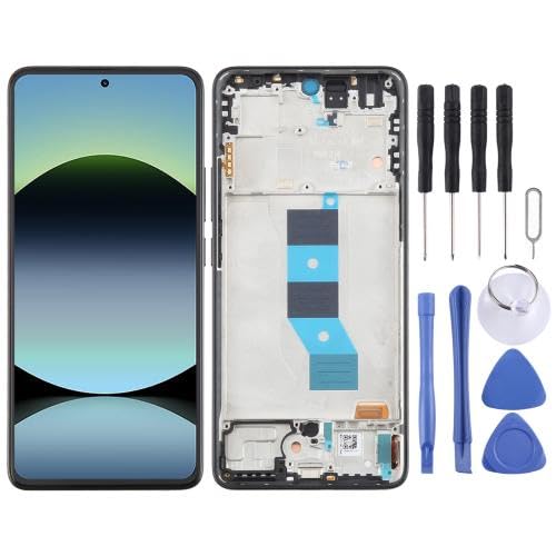 ESVDBPUV DSZQKS SMBJP AMOLED-LCD-Bildschirm-Digitizer für Red-mi Note14 4G (schwarz) von ESVDBPUV