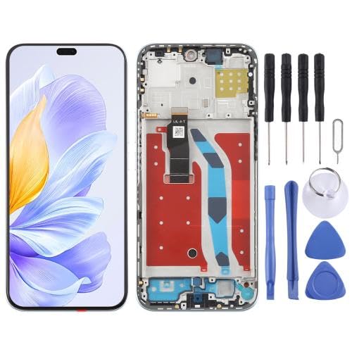 ESVDBPUV YXLGNDD LCD-Bildschirm-Digitizer für Honor X60i, komplette Montage mit Rahmen, SMBJP (blau) von ESVDBPUV