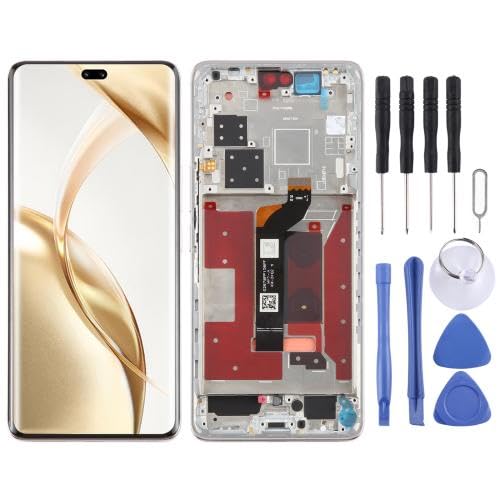 ESVDBPUV YXLGNDD LCD-Bildschirm-Digitizer für Honor200 Pro, komplette Montage mit Rahmen, SMBJP (Silber) von ESVDBPUV