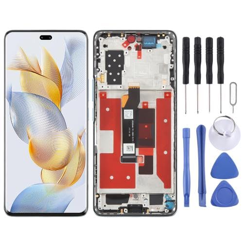 ESVDBPUV YXLGNDD LCD-Bildschirm-Digitizer für Honor90 Pro, komplette Montage mit Rahmen, SMBJP (grün) von ESVDBPUV