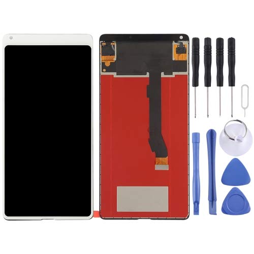 ESVDBPUV YXLGNDD TFT-LCD-Bildschirm für Mi Mix2 mit Digitizer, Vollmontage SMBJP (weiß) von ESVDBPUV