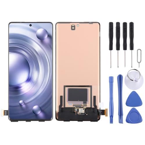 ESVDBPUV YXLGNDD für vi/vo X100 Pro OLED-LCD-Bildschirm mit Digitalisierer, vollständige Montage mit Fingerabdruck-Identifikation SMBJP (Color12) von ESVDBPUV