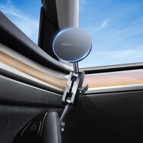 ESVNE Tesla-Handyhalterung, für Mag-Safe-Tür-Halterung, kompatibel mit Modell Y (2025–2019) und Modell 3 (2023–2017), magnetische KFZ-Halterung für iPhone 16/15/14/13/12, Tesla-Zubehör von ESVNE