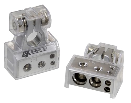 ESX DBT-50 Auto-Batterieklemmen-Set bis 50 mm² Verkabelung | 4 Abgänge | Batterie-Polklemmen Set aus der ESX Direction Serie ESX DBT-50 Auto-Batterieklemmen-Set bis 50 mm² Verkabelung | 4 Abgänge | Batterie-Polklemmen Set aus der ESX Direction Serie von ESX