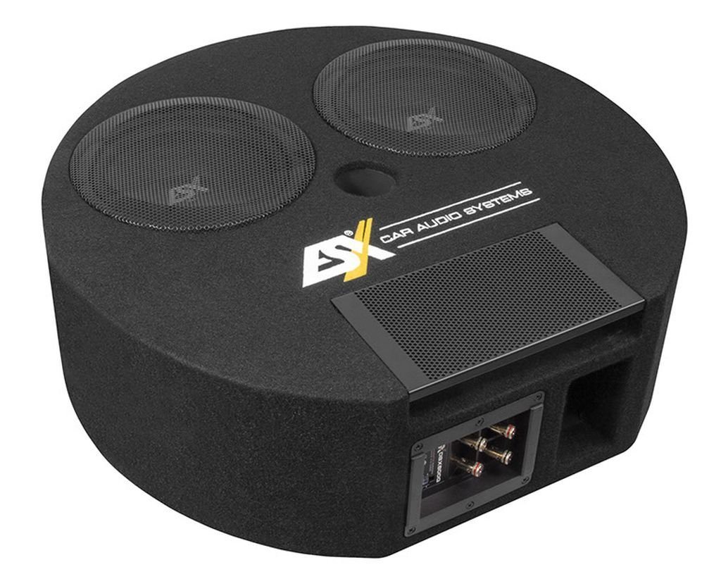 ESX DBX800Q 2x20 cm Dual-Bassreflex-System Reserveradmulde Auto-Subwoofer (max.: W 20 cm) von ESX