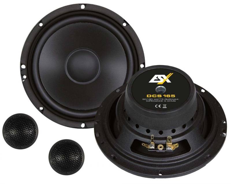 ESX DCS165 16,5 cm Komponenten-System mit 180 Watt Auto-Lautsprecher von ESX