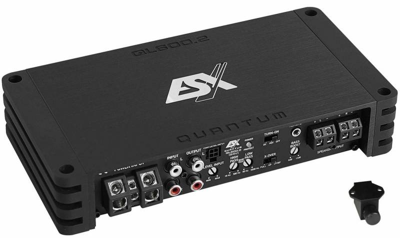 ESX QL600.2-24V LKW 2-Kanal Verstärker brückbar 24 Volt ClassD Digital Verstärker (Anzahl Kanäle: 2) von ESX