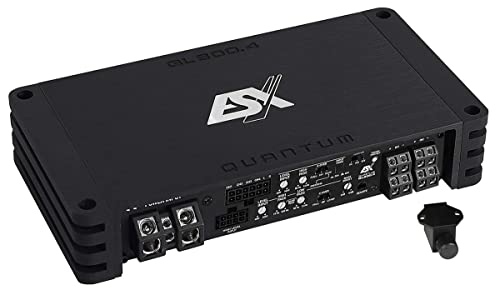 ESX QL800.4-4-Kanal Class-D Car-Audio Verstärker mit Bass-Fernbedienung | 4 x 125/200 Watt RMS @ 4/2 Ω | Start/Stopp Ready von ESX