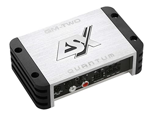 ESX QM-TWO V2 QUANTUM | 2-Kanal Class D Mini Digital Verstärker 600 Watt Max. Ausgangsleistung von ESX