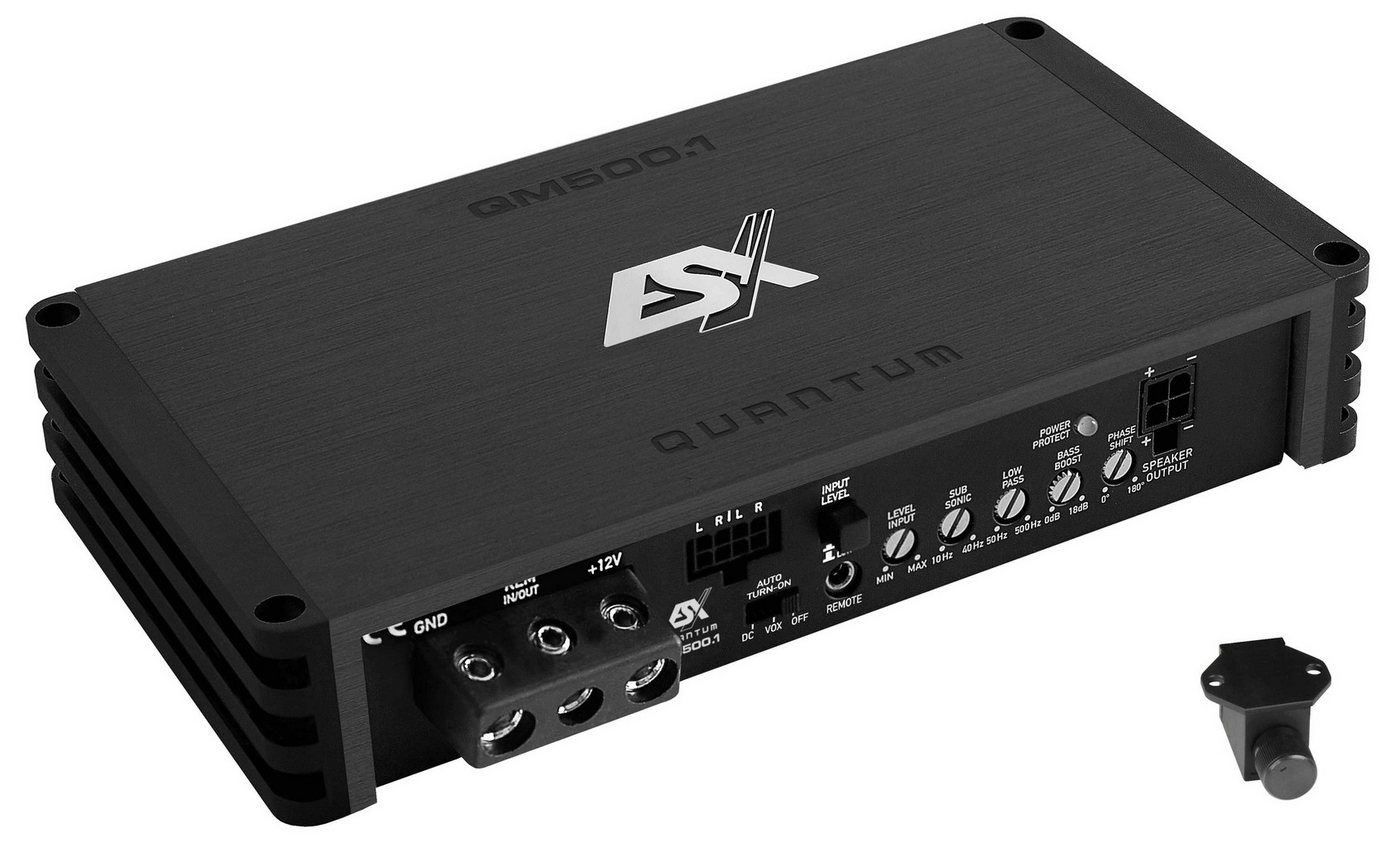 ESX QM500.1 Mono Class D Mini Digital Verstärker 500 Watt RMS Verstärker von ESX